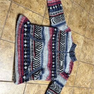 Cozy Multicolor Patterned Women's Sweater